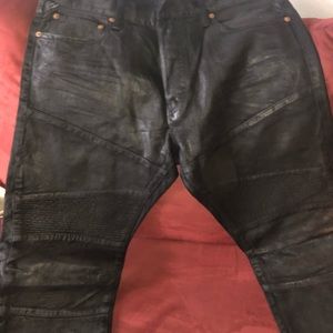 Denim & Supply Wax Biker Jeans